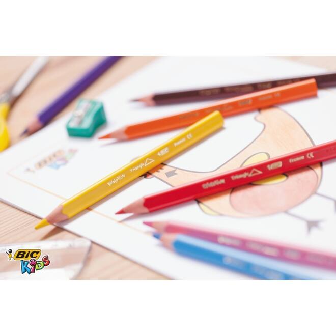Kleurpotloden BicKids Evolution ecolutions assorti schoolbox à 144 stuks