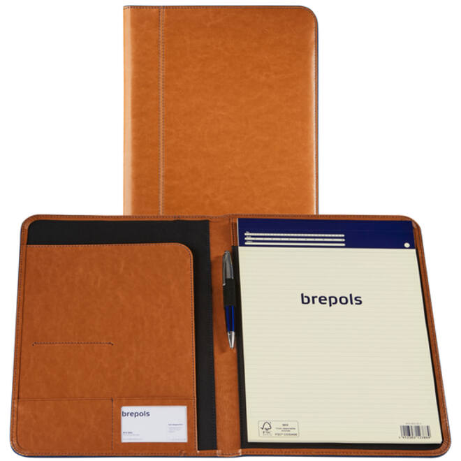 Schrijfmap Brepols Palermo Fashion A4 camel