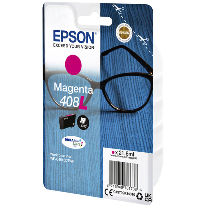 Inktcartridge Epson T09K340 408L rood