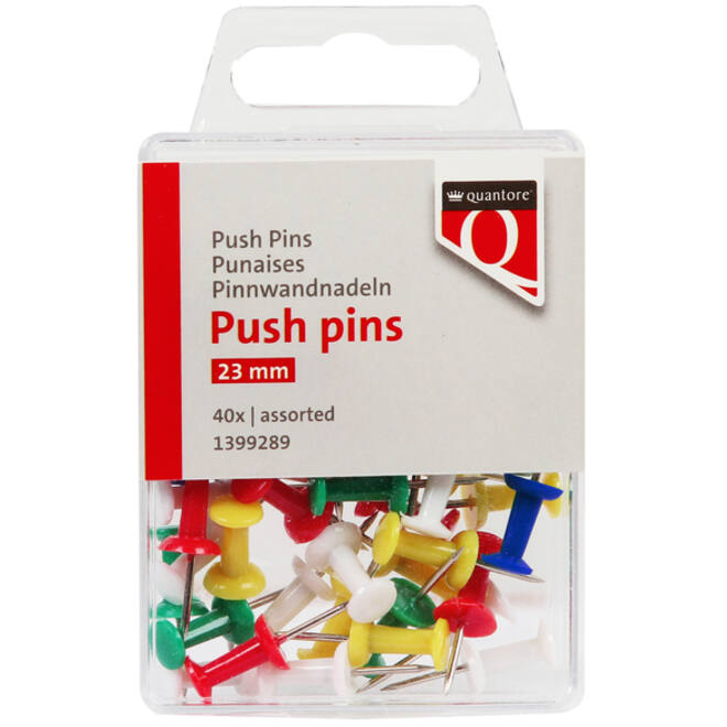 Push pins Quantore 40 stuks assorti