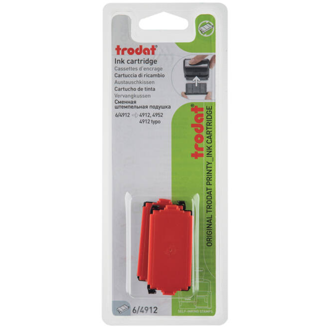 Stempelkussen Trodat Printy 6/4912 2 stuks rood