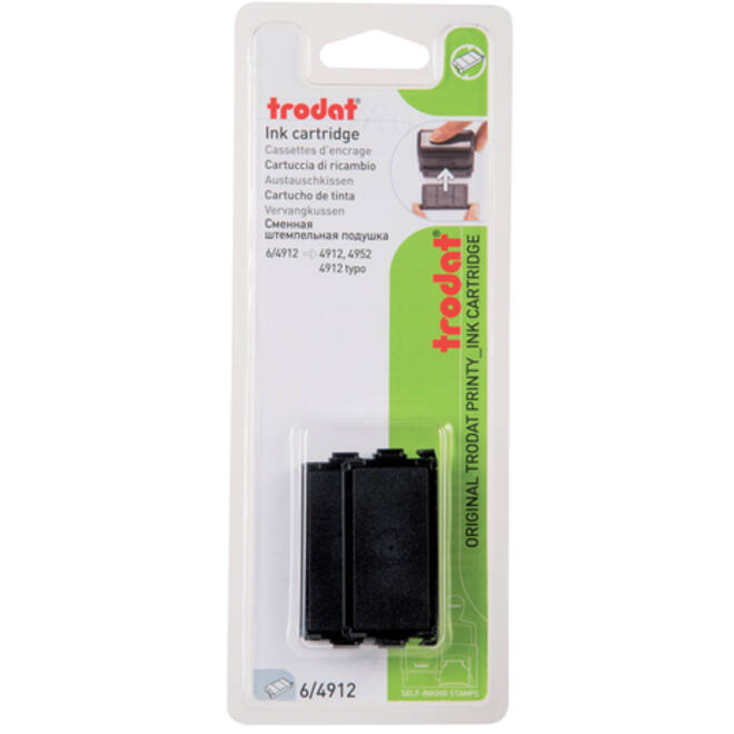 Stempelkussen Trodat Printy 6/4912 2 stuks zwart