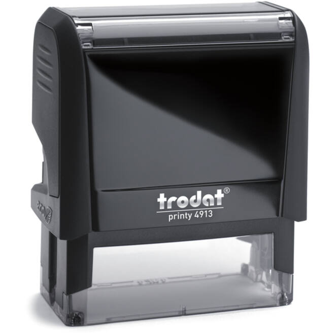 Tekststempel Trodat Printy 4913 personaliseerbaar zw 5regels 58x22mm