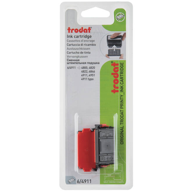 Stempelkussen Trodat Printy 6/4911 2 stuks rood