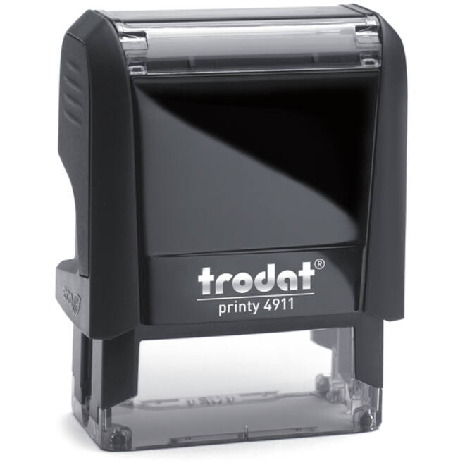 Tekststempel Trodat Printy 4911 personaliseerbaar zw 3regels 48x14mm