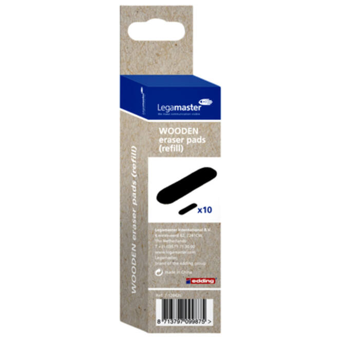 Navulling whiteboardwisser Legamaster zwart 10stuks