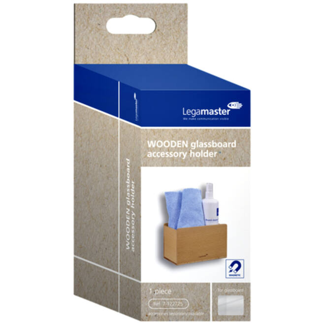 Glasbord accessoirehouder Legamaster hout