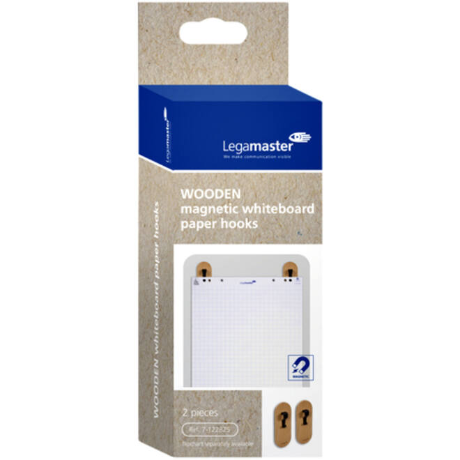 Whiteboard papierhaak Legamaster hout 2stuks