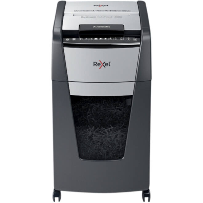 Papiervernietiger Rexel Optimum Auto+ 300X P4 snippers 4x26mm