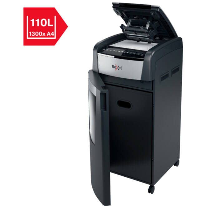 Papiervernietiger Rexel Optimum Auto+ 600X P4 snippers 4x30mm