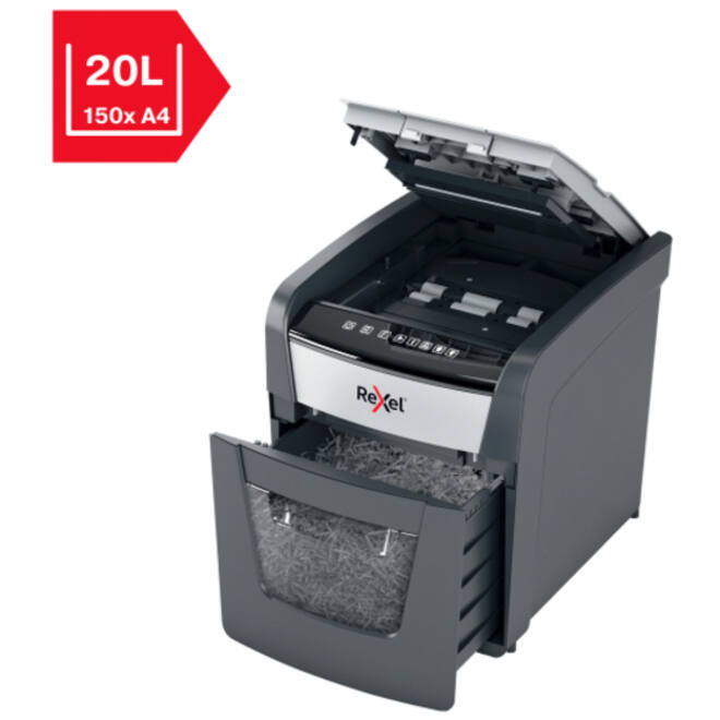 Papiervernietiger Rexel Optimum Auto+ 50X P4 snippers 4x28mm