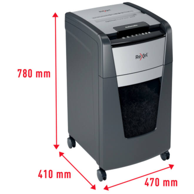 Papiervernietiger Rexel Optimum Auto+ 225X P4 snippers 4x26mm