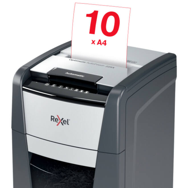 Papiervernietiger Rexel Optimum Auto+ 225X P4 snippers 4x26mm