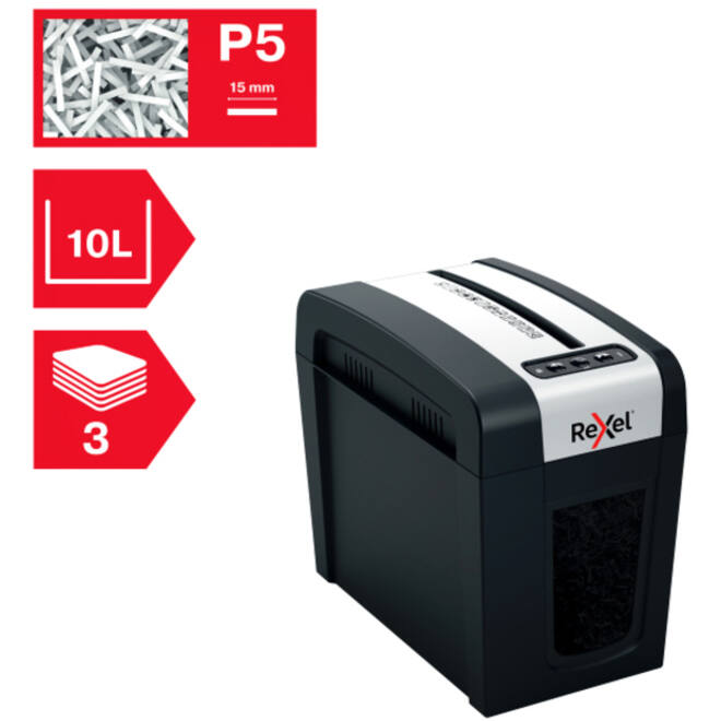 Papiervernietiger Rexel Secure MC3-SL P5 snippers 2x15mm