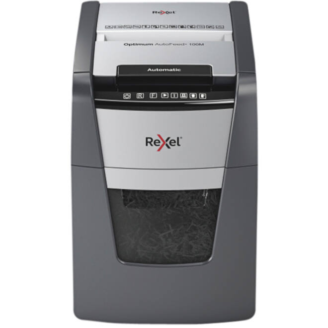 Papiervernietiger Rexel Optimum Auto+ 100M P5 snippers 2x15mm