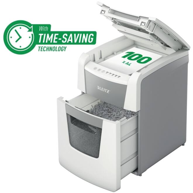 Papiervernietiger Leitz IQ Auto+ Small Office 100 P5 snippers 2x15mm