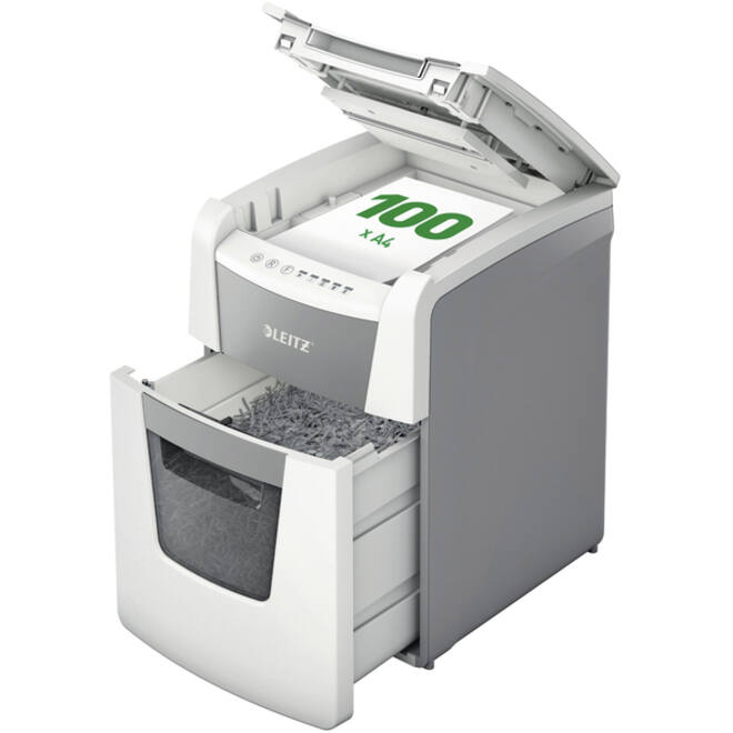Papiervernietiger Leitz IQ Auto+ Small Office 100 P5 snippers 2x15mm