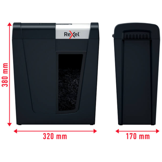 Papiervernietiger Rexel Secure MC4 P5 snippers 2x15mm