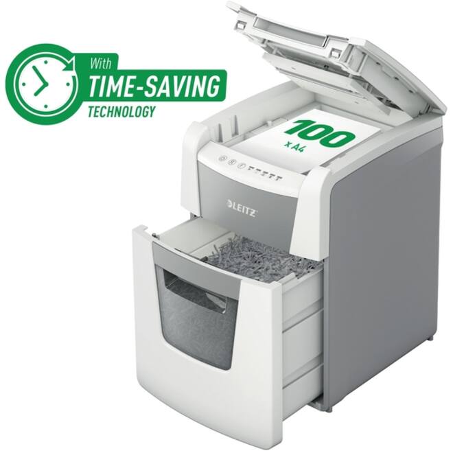 Papiervernietiger Leitz IQ Auto+ Small Office 100 P4 snippers 4x28mm