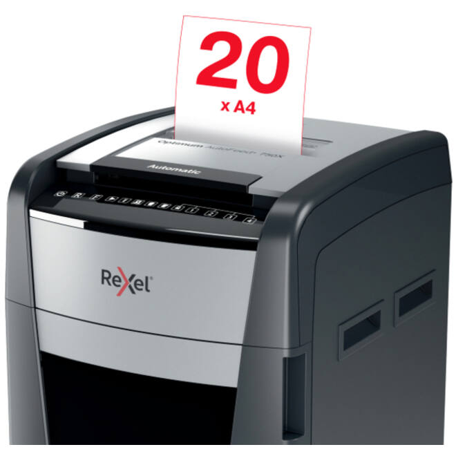 Papiervernietiger Rexel Optimum Auto+ 750X P4 snippers 4x30mm