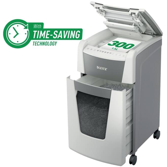 Papiervernietiger Leitz IQ Auto+ Office 300 P4 snippers 4x28mm