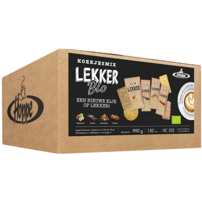 Koekjes Hoppe Lekker Bio koekjesmix 150 stuks
