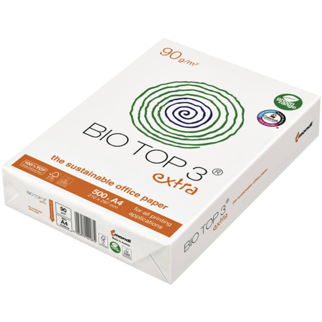 Kopieerpapier BioTop 3 A4 90gr naturel 500vel