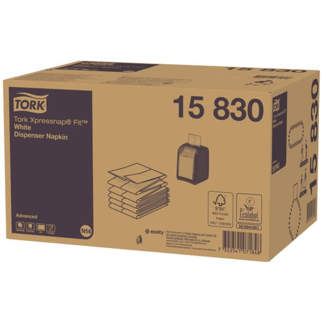Servetten Tork Xpressnap Fit ® N14 2-laags wit 15830