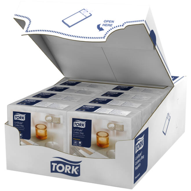 Pochette Tork LinStyle® 1-laags 50st duurzaam wit 509600