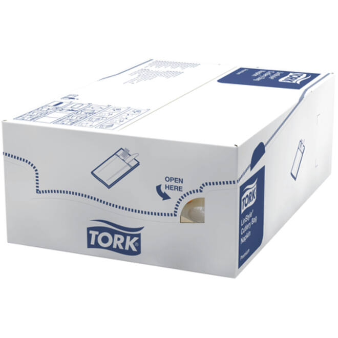 Pochette Tork LinStyle® 1-laags 50st duurzaam creme 509601