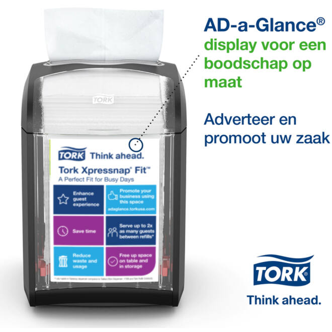 Servetdispenser Tork Xpressnap® tabletop N14 zwart 272900