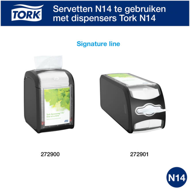 Servetten Tork Xpressnap Fit ® N14 2-laags naturel 12830