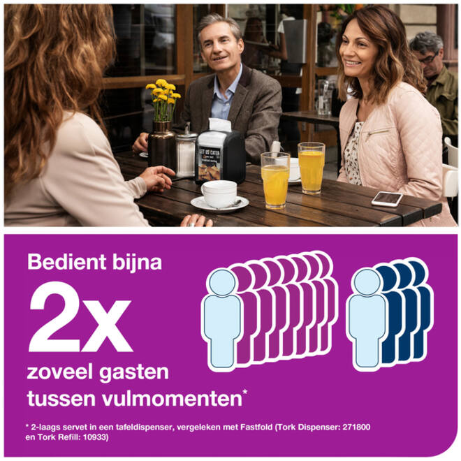 Servetten Tork Xpressnap Fit ® N14 2-laags naturel 12830
