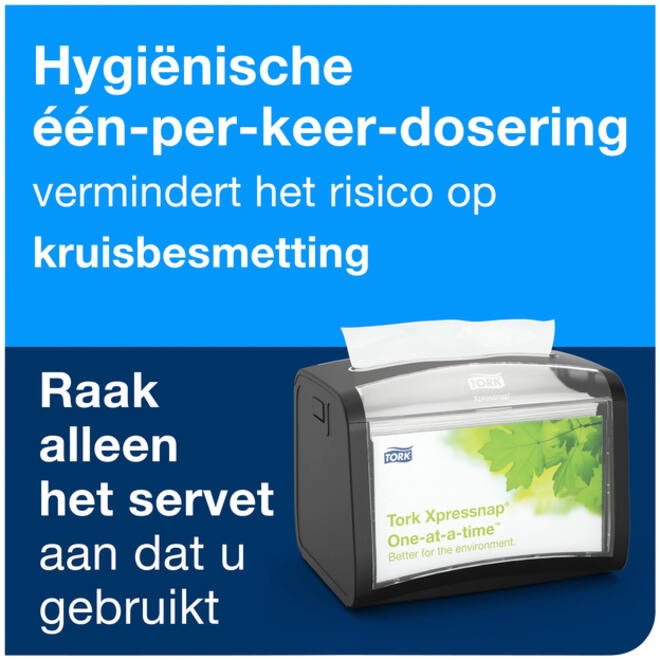 Servet Tork N4 Xpressnap Premium 1/2 vouw 2-laags 213x165mm 1000 vel naturel 12880