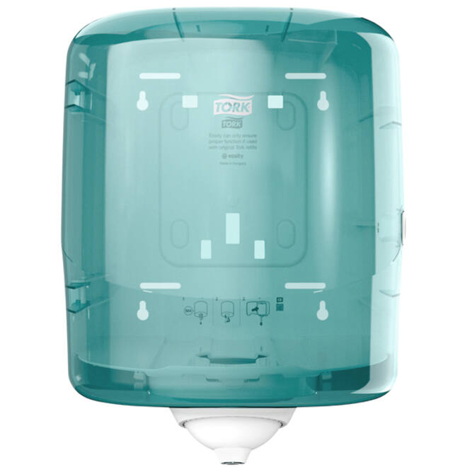 Dispenser Tork Reflex™ M4 performance lijn centerfeed wit/turquoise 473180
