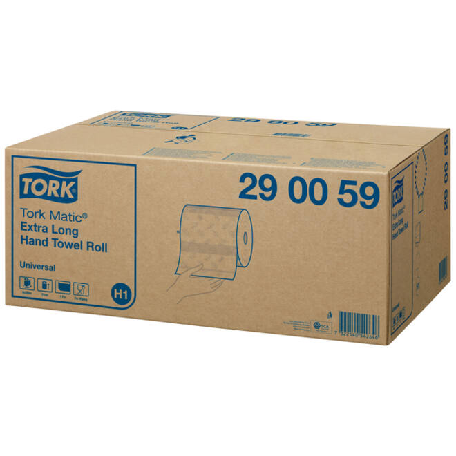 Handdoekrol Tork H1 Matic Universal 1-laags 280m wit 290059