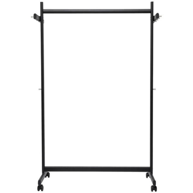 Garderoberek MAUL Samba mobiel 115X172X51cm 40kg, 10 haken zwart RAL9004