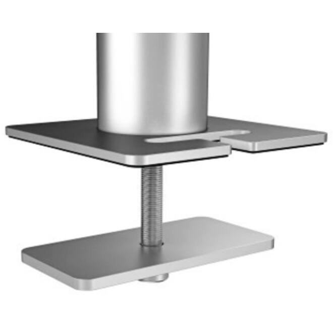 Monitorarm Durable met bladdoorvoer voor 1 scherm en 1 tablet
