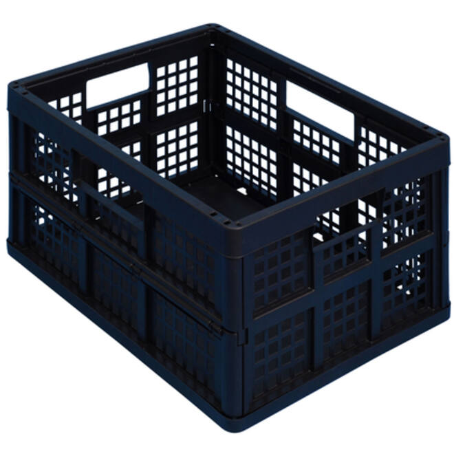 Opbergkrat Really Useful 32 liter 470x342x234 mm opvouwbaar zwart