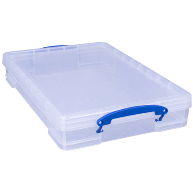 Opbergbox Really Useful 10 liter 520x340x85mm transparant wit