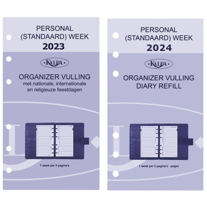 Agendavulling 2024-2025 Kalpa Personal 7dagen/2pagina's
