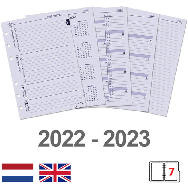 Agendavulling 2024-2025 Kalpa A5 7dagen/2pagina's