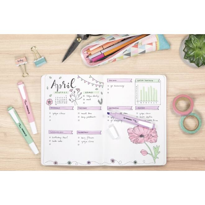 Markeerstift STABILO Swing cool 275/8 assorti etui à 8 stuks