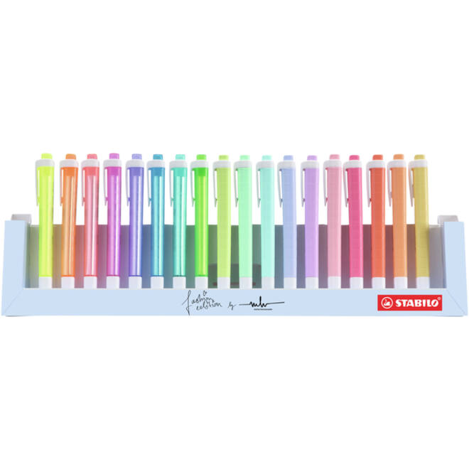 Markeerstift STABILO Swing cool 275/18 assorti deskset à 18 stuks