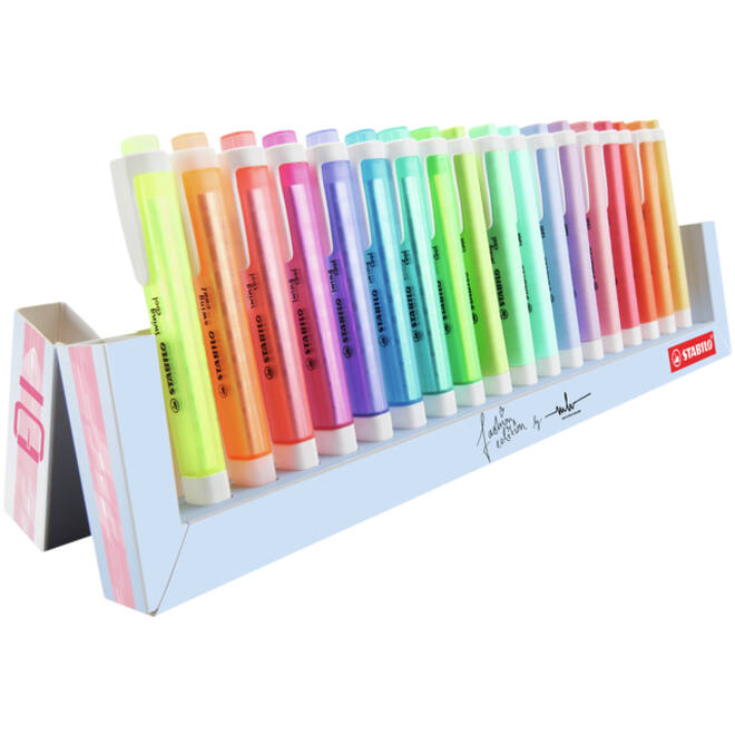 Markeerstift STABILO Swing cool 275/18 assorti deskset à 18 stuks