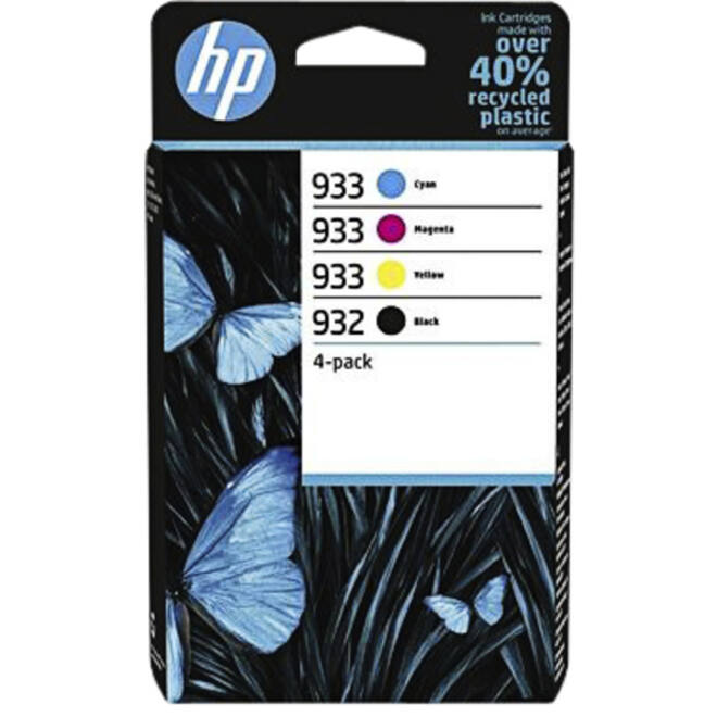 Inktcartridge HP 6ZC71AE 932 933 zwart + 3 kleuren
