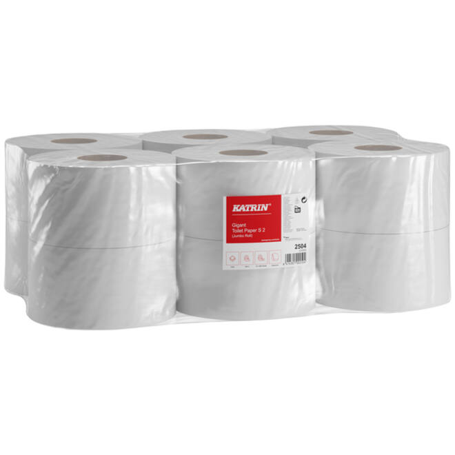 Toiletpapier Katrin Gigant S2 2-laags 600vel wit