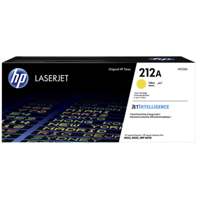 Tonercartridge HP W2122A 212A geel