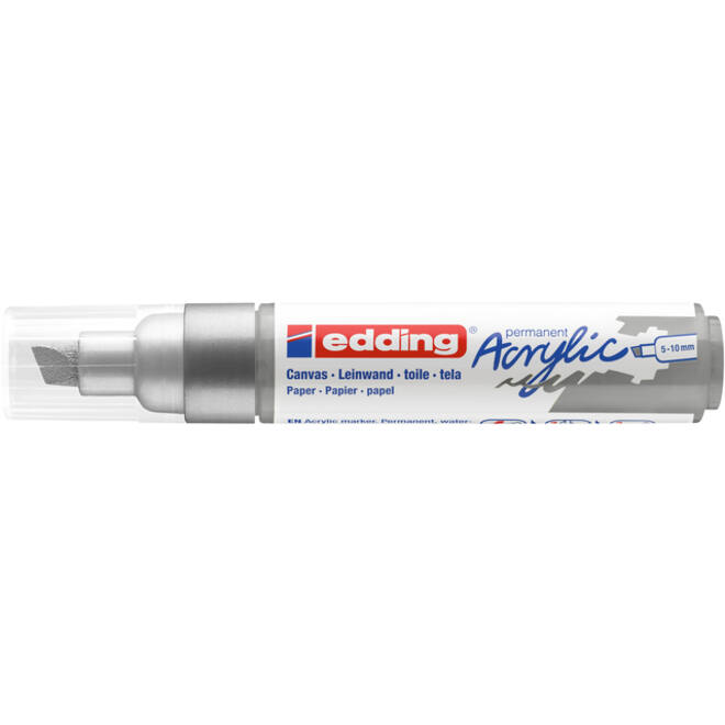Acrylmarker edding e-5000 breed zilver