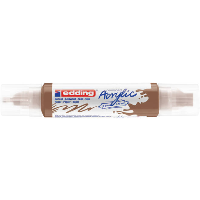 Acrylmarker edding e-5400 3D double liner hazelnoot